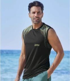 Pack Of 3 Men's Active Tank Tops - Black Yellow Green -Featured Men'S Clothing Stores 5e3641655aff868da1e5b59ded077bf1