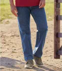 Men's Blue Stretch Jeans