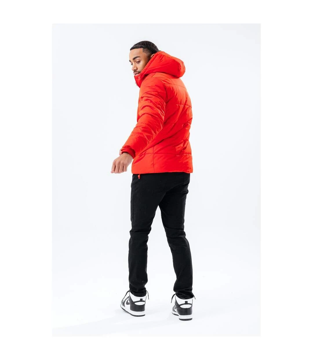 Hype Mens Luxe Padded Jacket (Red) 4 Hype Mens Luxe Padded Jacket (Red) - Image 2