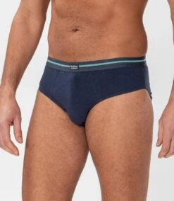 Pack Of 3 Men's Cotton Briefs - Navy Turquoise -Featured Men'S Clothing Stores 61770330ef9f721c1639dcb00ad9f6f8