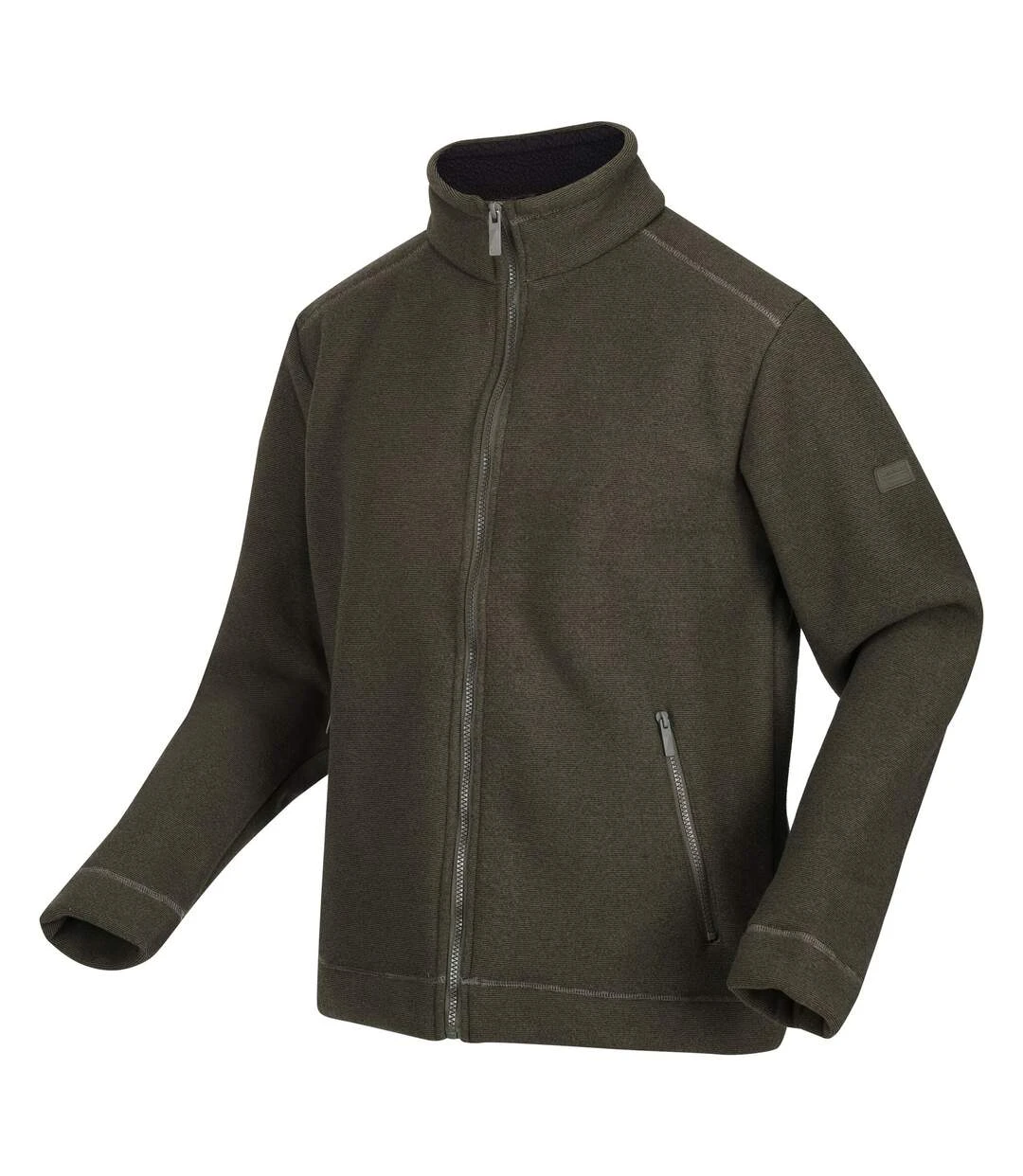 Regatta Mens Garrian II Full Zip Fleece Jacket (Dark Khaki) 5 Regatta Mens Garrian II Full Zip Fleece Jacket (Dark Khaki) - Image 3