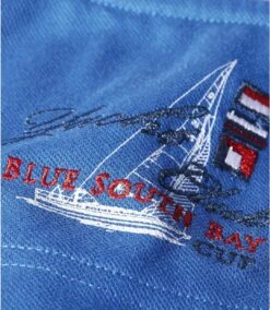 Men's Blue Yacht Club Polo Shirt -Featured Men'S Clothing Stores 627c6d47ca892f7911ac38c8bf5945c9