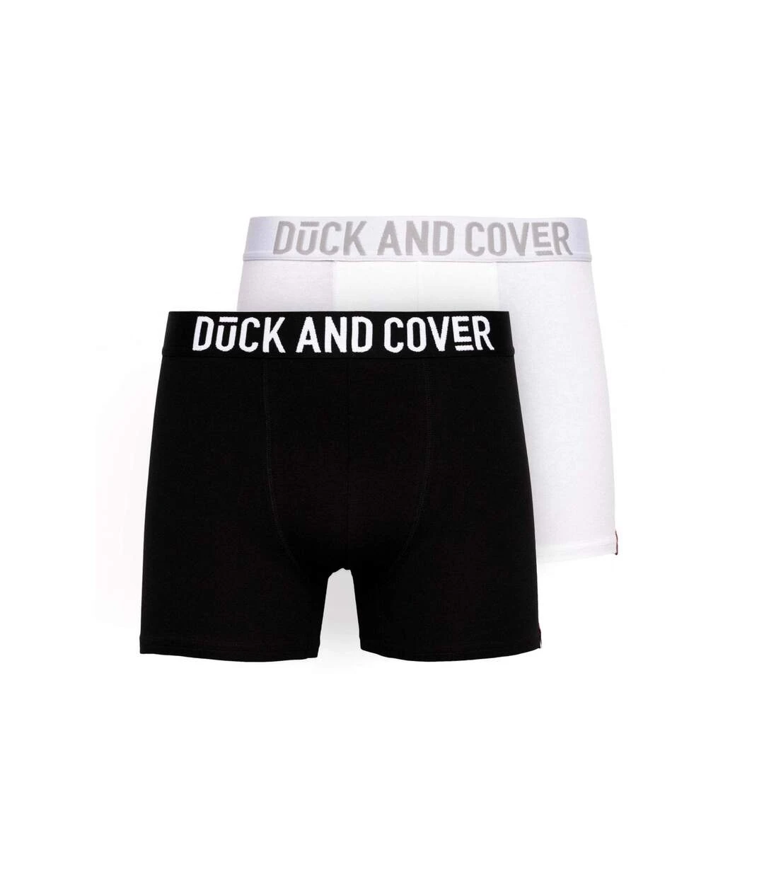 Duck And Cover Mens Salton Boxer Shorts (Pack Of 2) (Black/White) 3 Duck And Cover Mens Salton Boxer Shorts (Pack Of 2) (Black/White)