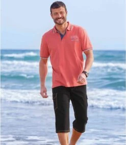 Pack Of 2 Men's Cropped Cargo Pants - Black Blue -Featured Men'S Clothing Stores 674fa4ef1c6705f52e0284abb0d9a2a4