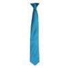 Premier® Premier Colors Mens Satin Clip Tie (Turquoise) (One Size)