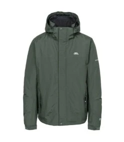 Trespass Mens Donelly Waterproof Padded Jacket (Olive)