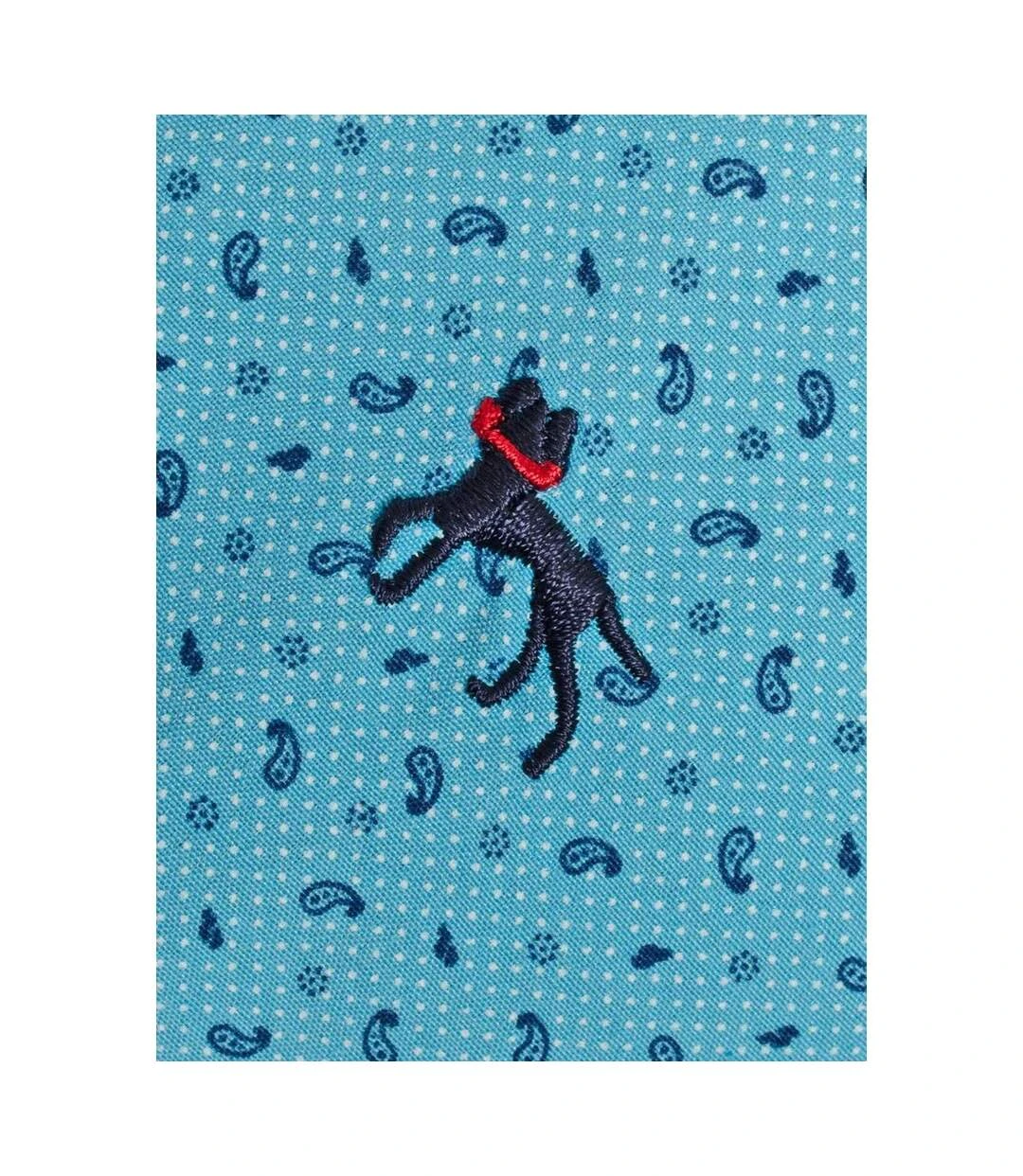 Bewley & Ritch Mens Blanca Short-Sleeved Shirt (Turquoise) 5 Bewley & Ritch Mens Blanca Short-Sleeved Shirt (Turquoise) - Image 3