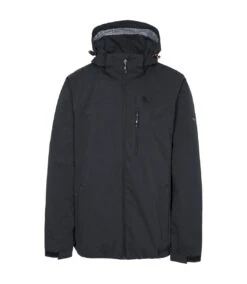 Trespass Mens Weir Waterproof Jacket (Black)