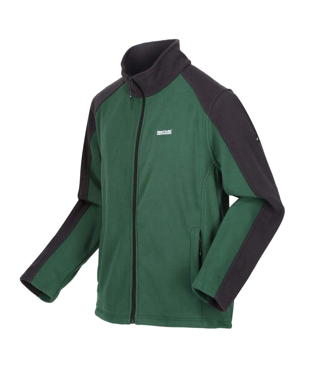 Regatta Great Outdoors Mens Hedman II Two Tone Full Zip Fleece Jacket (Eden/Ash) 5 Regatta Great Outdoors Mens Hedman II Two Tone Full Zip Fleece Jacket (Eden/Ash) - Image 3