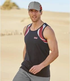 Pack Of 3 Men's Sport Tank Tops - Red Black White 9 Pack Of 3 Men's Sport Tank Tops - Red Black White -Featured Men'S Clothing Stores 6f9788e3f79922f11ee16ee8a4455cd9