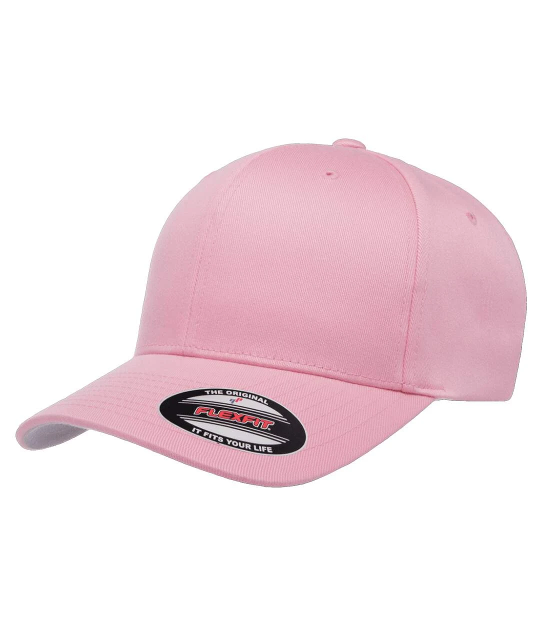 Yupoong Mens Flexfit Fitted Baseball Cap (Pink) 3 Yupoong Mens Flexfit Fitted Baseball Cap (Pink)