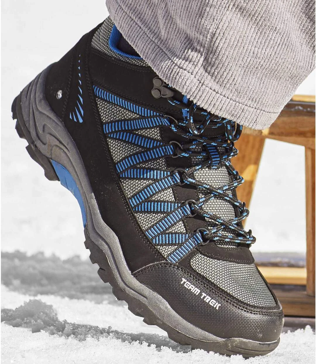 Men's Black And Grey All-Terrain Hiking Boots 4 Men's Black And Grey All-Terrain Hiking Boots - Image 2