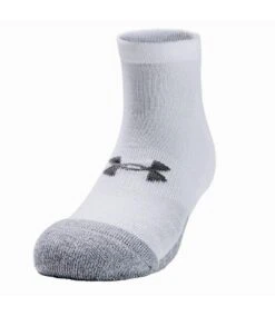 Under Armour Mens HeatGear Socks (White/Steel Grey)