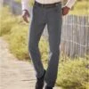 Men's Grey Straight-Leg Jeans