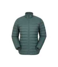 Mountain Warehouse Mens Featherweight II Down Jacket (Green)