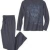 Men's Navy Wolf Print Pyjama Short Set -Featured Men'S Clothing Stores 757788e320e17590ea6a68f363126ea2