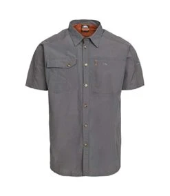 Trespass Mens Lowrel Short Sleeve Travel Shirt (Carbon)