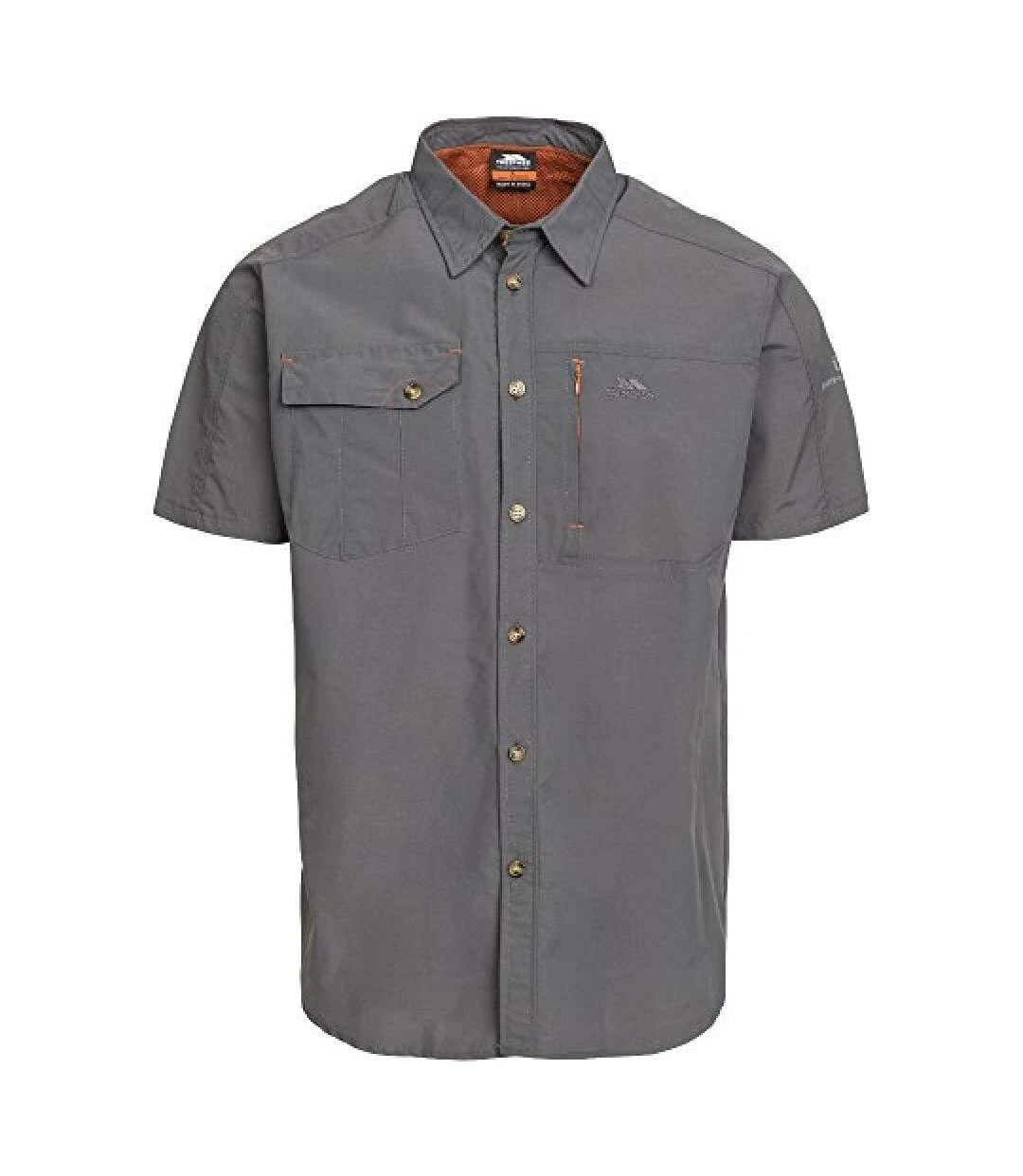 Trespass Mens Lowrel Short Sleeve Travel Shirt (Carbon) 3 Trespass Mens Lowrel Short Sleeve Travel Shirt (Carbon)