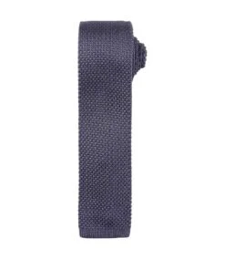 Premier® Premier Unisex Adult Slim Knitted Tie (Steel) (One Size)