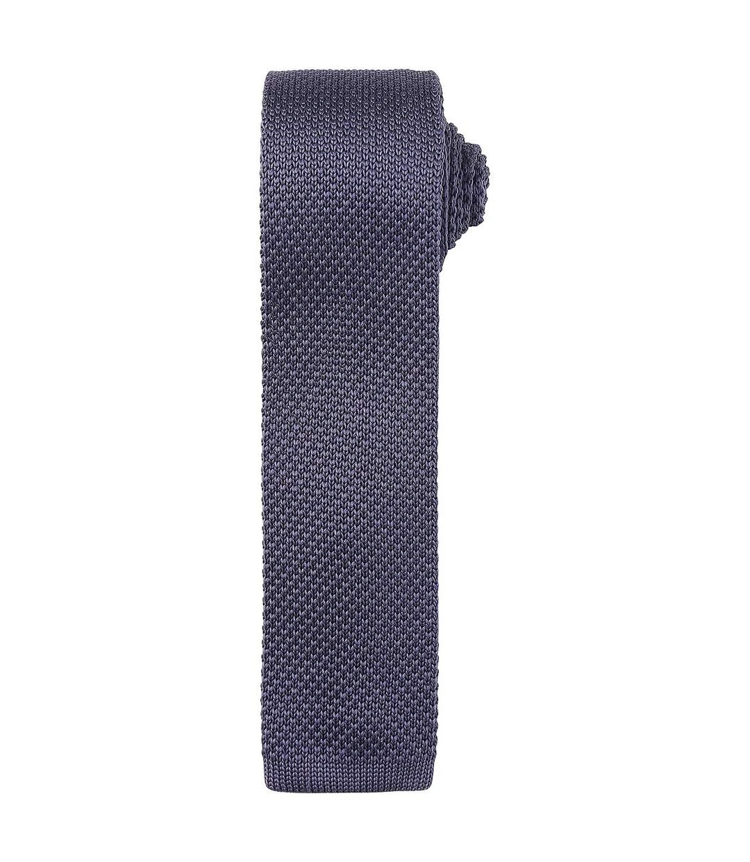 Premier® Premier Unisex Adult Slim Knitted Tie (Steel) (One Size) 3 Premier® Premier Unisex Adult Slim Knitted Tie (Steel) (One Size)
