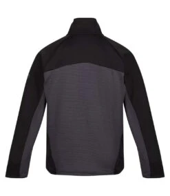 Regatta Mens Highton III Full Zip Fleece Jacket (Dark Grey/Black)