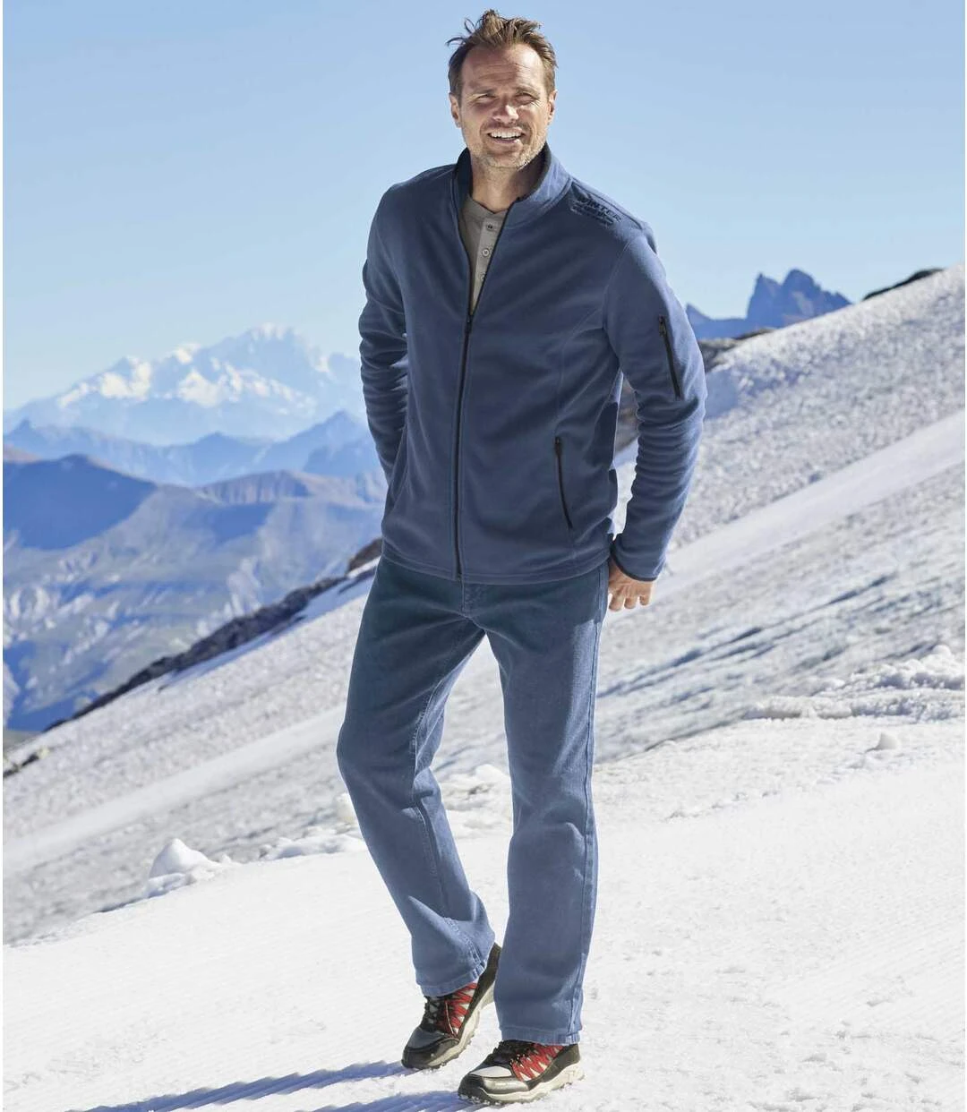 Men's Blue Regular Fit Jeans - Elasticated Waistband 4 Men's Blue Regular Fit Jeans - Elasticated Waistband - Image 2