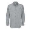 B&C Mens Oxford Long Sleeve Shirt / Mens Shirts (Silver Moon)