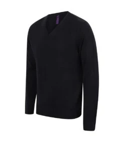 Henbury Mens Cotton Acrylic V Neck Sweatshirt (Black) -Featured Men'S Clothing Stores 7A8AC23BE9B4070B8F1C7203C9C53BEDCBCF1371EC4C8888FFB8D89D0FCD2543