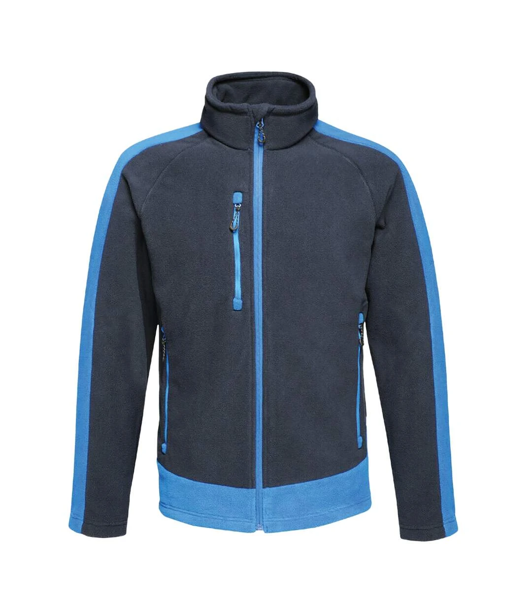 Regatta Mens Contrast Fleece Jacket (Navy/New Royal) 3 Regatta Mens Contrast Fleece Jacket (Navy/New Royal)