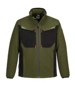 Portwest Mens WX3 Softshell Jacket (Olive Green)