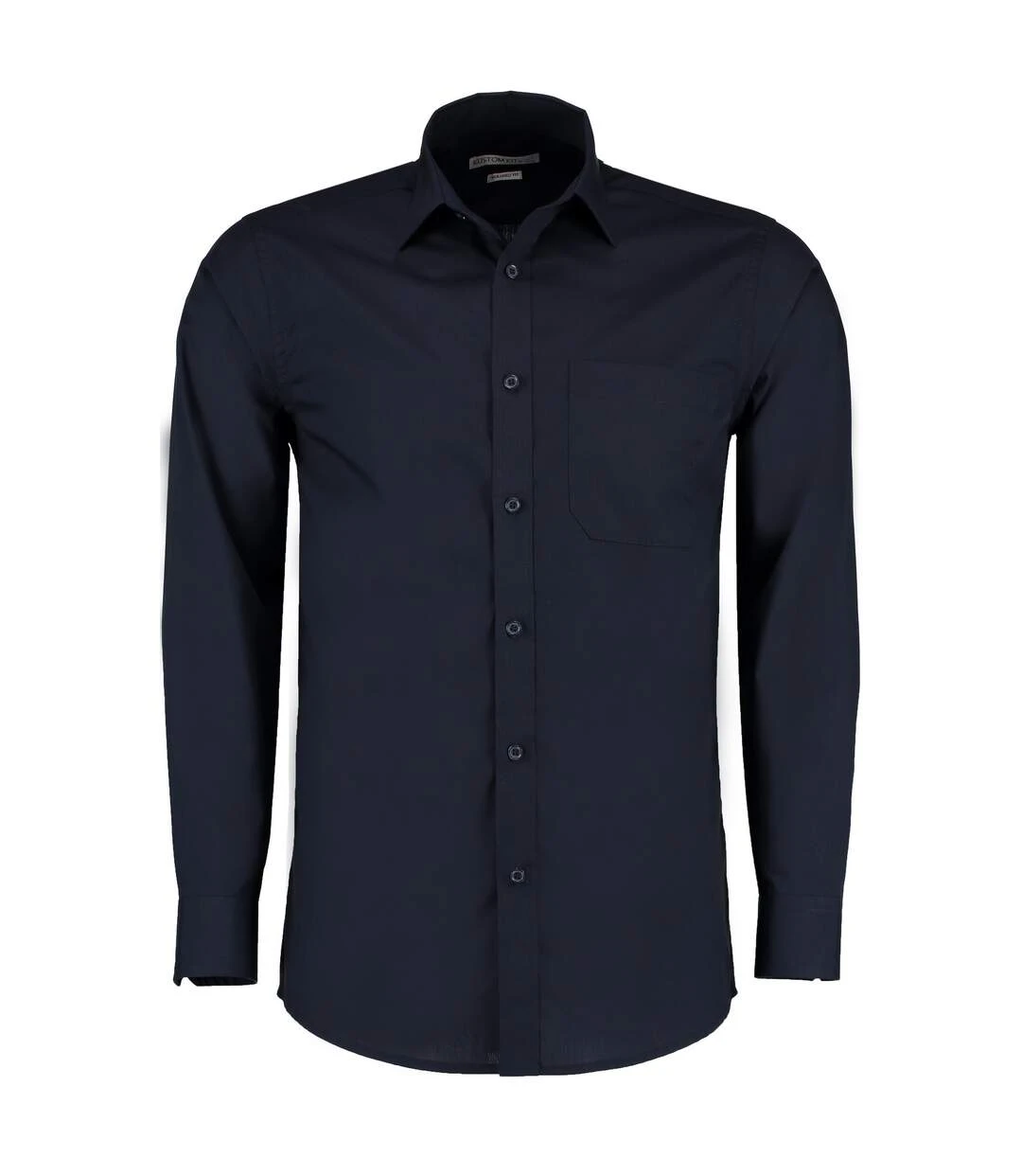 Kustom Kit Mens Long Sleeve Poplin Shirt (Dark Navy) 3 Kustom Kit Mens Long Sleeve Poplin Shirt (Dark Navy)