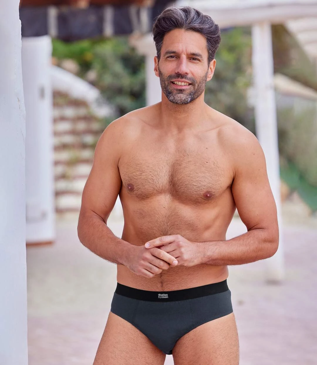 Pack Of 5 Men's Plain Briefs - Blue Black Red Grey 6 Pack Of 5 Men's Plain Briefs - Blue Black Red Grey - Image 4