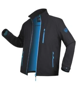 Men's Black Microfleece-Lined Softshell Jacket - Water-Repellent -Featured Men'S Clothing Stores 7ba93bef36eef7435930b78caf8fbe61