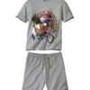Men's Grey Eagle Print Pyjama Short Set -Featured Men'S Clothing Stores 7f7584e89c4ad77ca86ee4a31b687cf4