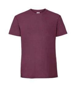 Fruit Of The Loom Mens Ringspun Premium Tshirt (Burgundy)