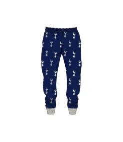 Tottenham Hotspur FC Mens Fleece Lounge Pants (Blue/Gray)