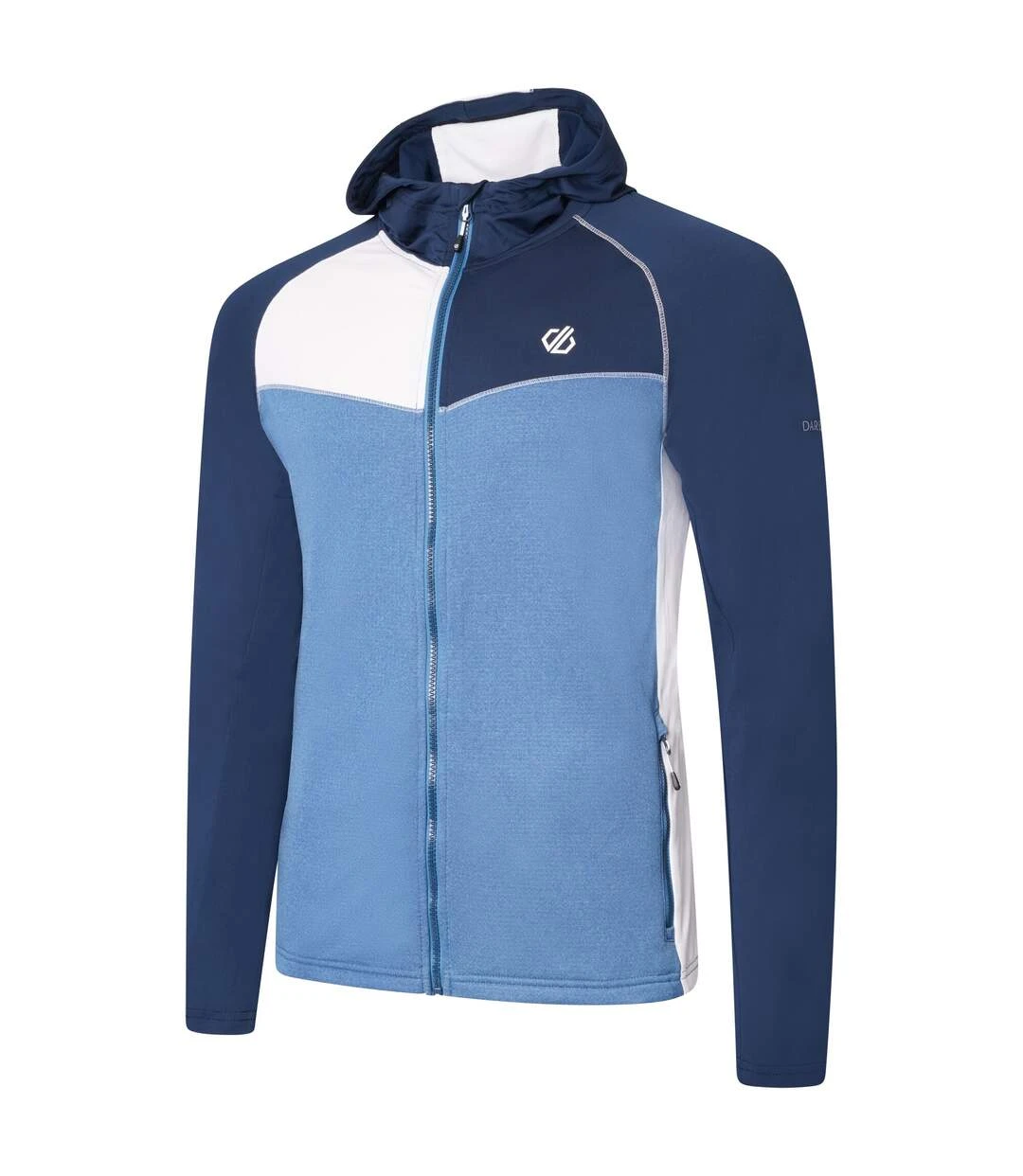 Dare 2B Mens Contend Recycled Fleece Jacket (Orion Grey/Inferno) 4 Dare 2B Mens Contend Recycled Fleece Jacket (Orion Grey/Inferno) - Image 2