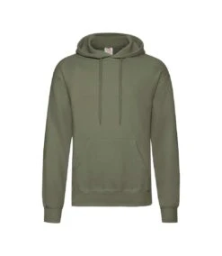 Fruit Of The Loom Mens Hooded Sweatshirt/Hoodie (Classic Olive)