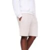 Casual Classics Mens Blended Core Ringspun Cotton Shorts (Ecru)