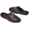 Men's Faux-Suede Fleece-Lined Slippers - Brown -Featured Men'S Clothing Stores 88b11d8ff05cac0308315254a9e205e2