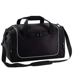 Quadra Teamwear Locker Duffel Bag (30 Liters) (Black/Light Grey) (One Size)