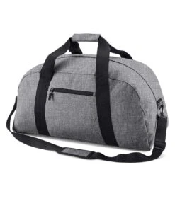 BagBase Classic Holdall / Duffel Travel Bag (Pack Of 2) (Grey Marl) (One Size)