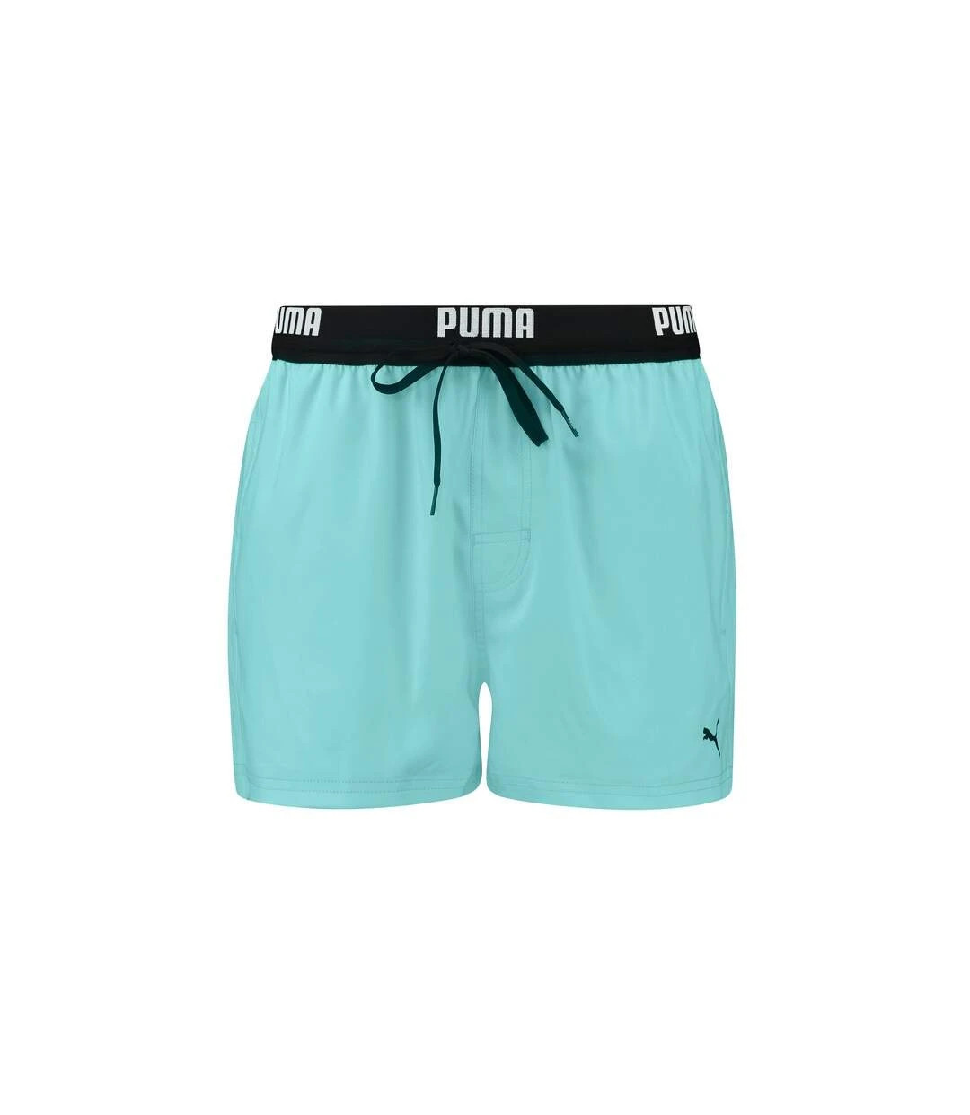 Puma Mens Repeat Logo Swimming Shorts (Electric Mint) 3 Puma Mens Repeat Logo Swimming Shorts (Electric Mint)