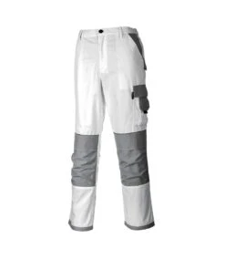 Portwest Mens Painters Pro Work Trousers (White)