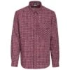 Trespass Mens Snyper Check Shirt (Red Check)