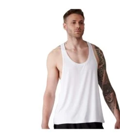 Tombo Mens Muscle Vest (White) -Featured Men'S Clothing Stores 926200C11FC50703473312D779BAFEADBDA870AFBAADF10BD44DAB5360E53835