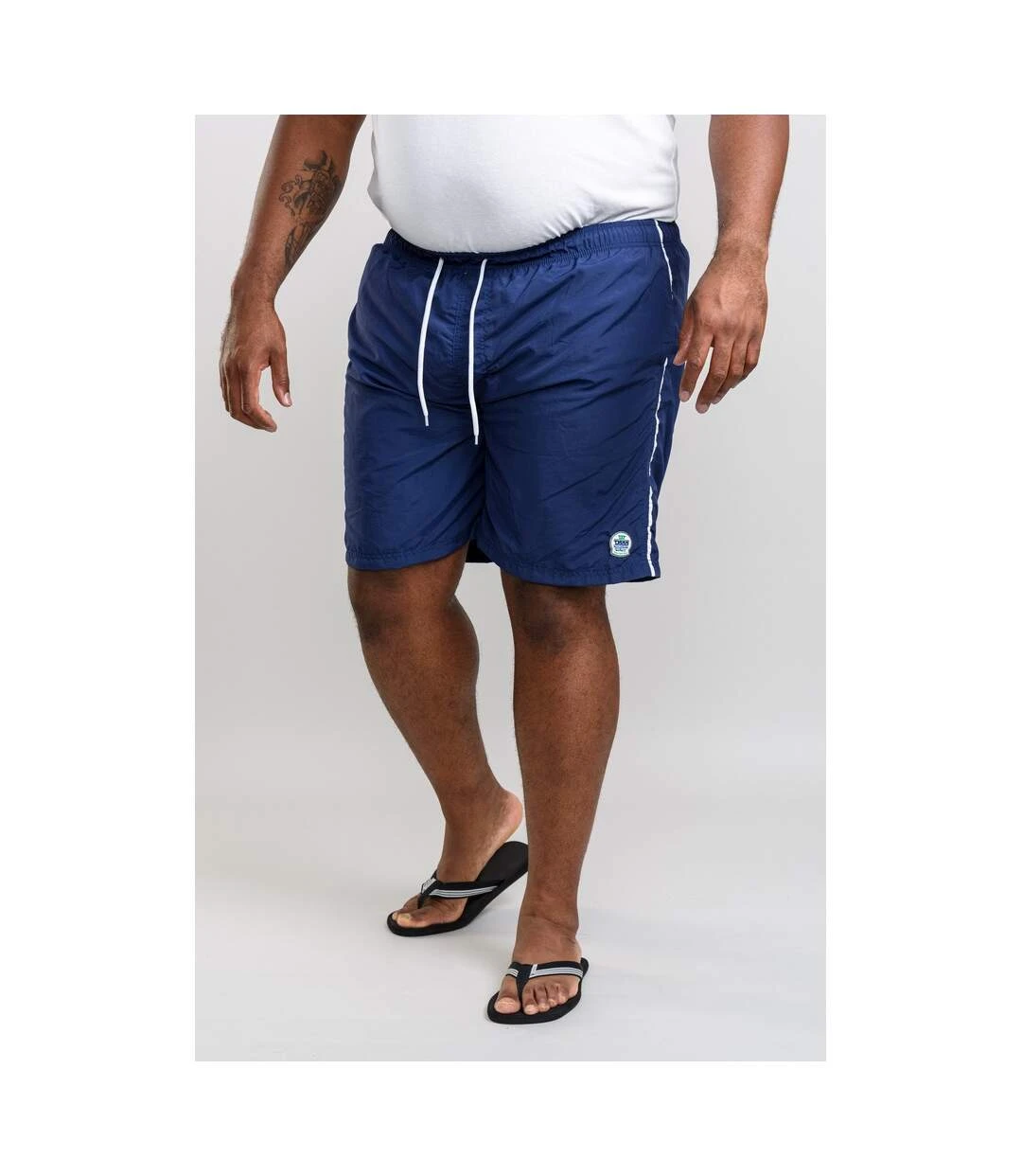 Duke Mens Yarrow D555 Full Length Swim Shorts (Navy) 4 Duke Mens Yarrow D555 Full Length Swim Shorts (Navy) - Image 2