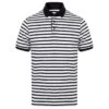 Front Row Mens Striped Jersey Polo Shirt (White/Navy) -Featured Men'S Clothing Stores 95CE57012407A2DC35D172511717270001FD886434CC1F087AB31A6FB9E055B9