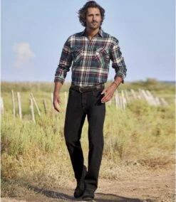 Pack Of 2 Men's Regular Stretch Jeans - Blue Black -Featured Men'S Clothing Stores 977bce3977275a2ef59af82f199cc954