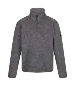 Regatta Mens Edley Fleece Top (Dark Grey)